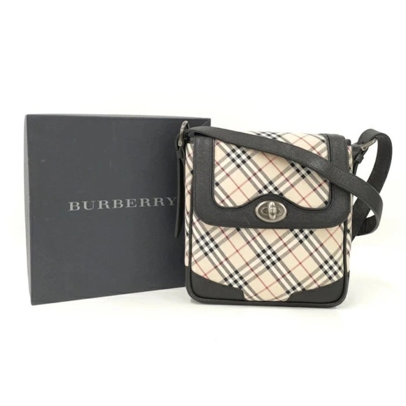 Burberry Black and Cream Plaid Shoulder Bag - Picture 9 of 10